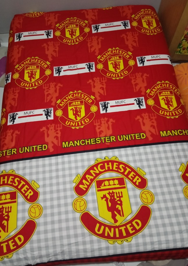 Sprei Lady Rose 3d 180 160 120 100 Manchester United, Chelsea, New Juventus, Barcelona, Army, Arrow