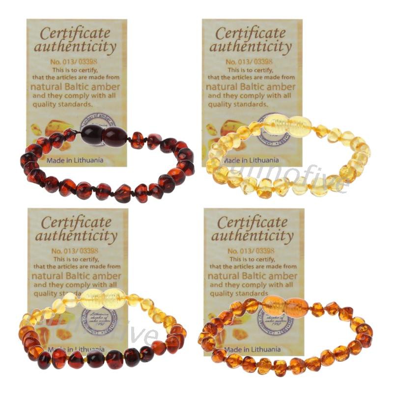 baltic amber teething bracelet