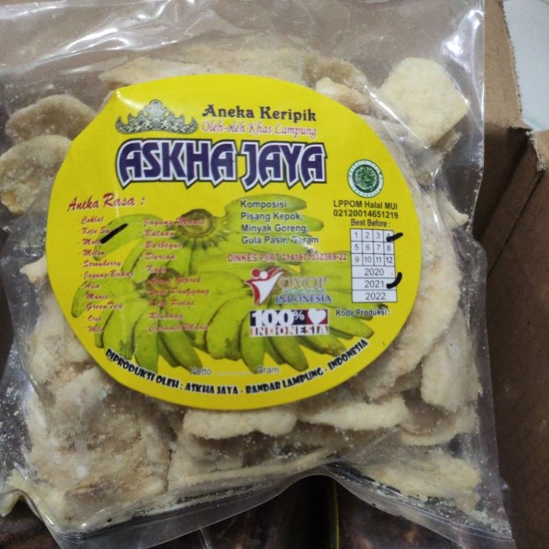 kripik pisang askha jaya lampung
