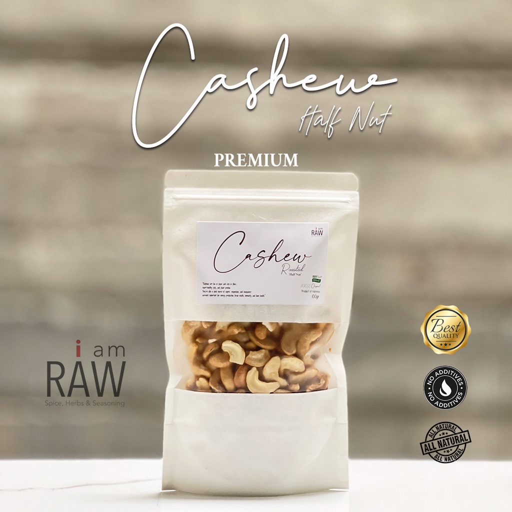 

I AM RAW KACANG MEDE OVEN BELAH DUA 100gr | METE BELAH DUA OVEN 100gr