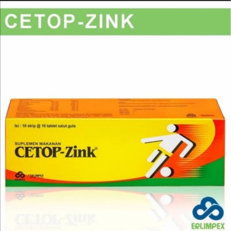 Cetop Zink Vitamin C 600 mg multivitamin dan Zinc 100 kaplet