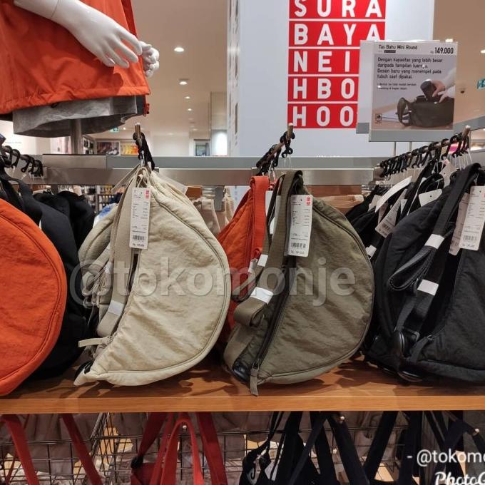 TAS BAHU MINI ROUND UNIQLO / TAS UNIQLO / UNIQLO / TAS SELEMPANG
