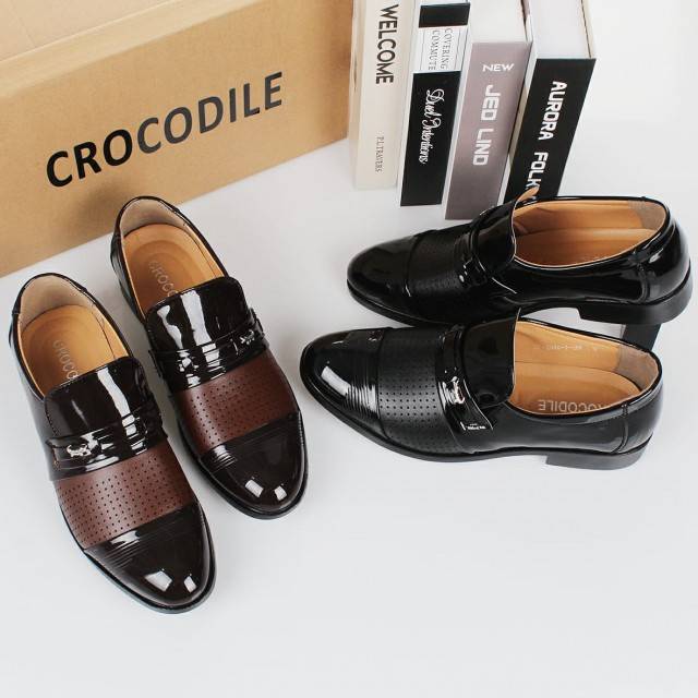 Sepatu Pria*Crocodile Pansus Shoes F-F0295@