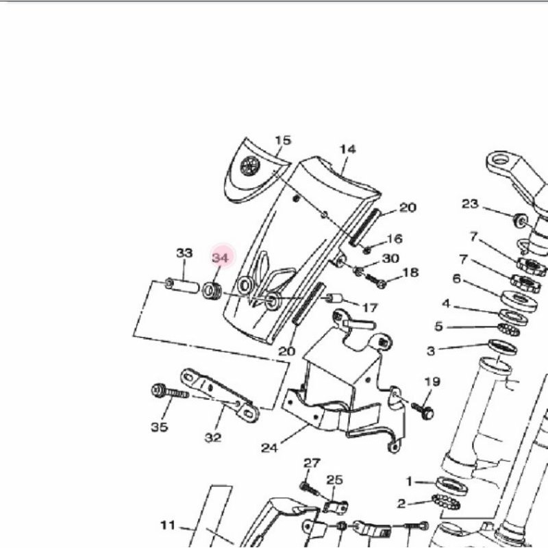 Karet Body Rangka Gromet Body Motor Yamaha