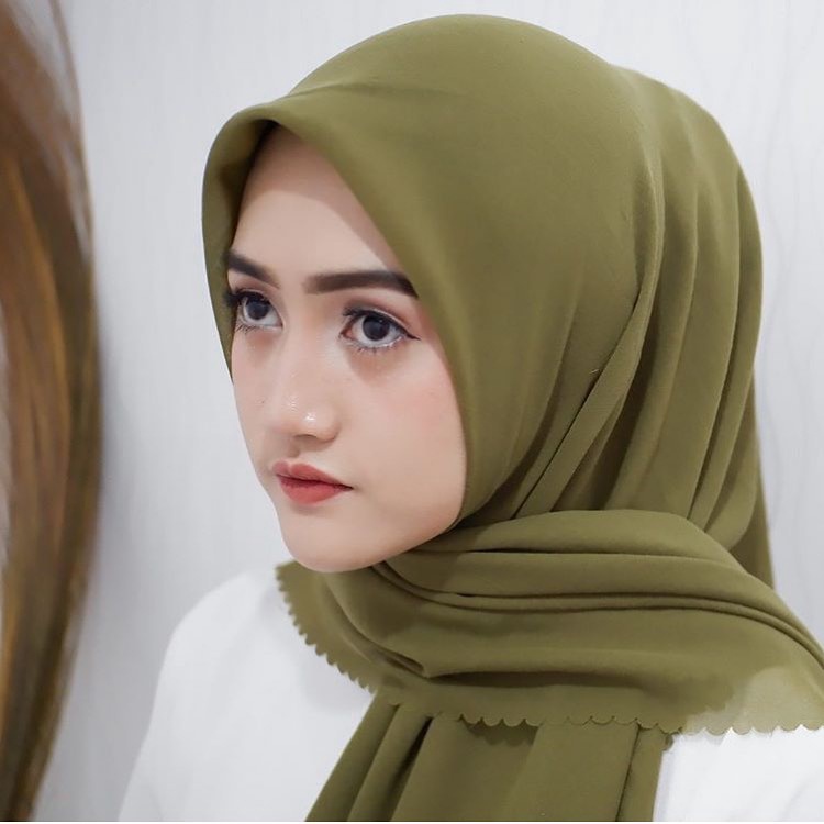 (PROMO) HIJAB ZIPPER POLOS JILBAB RESLETING ZIPER BELLA SQUARE LASER CUT INSTAN PREMIUM COD