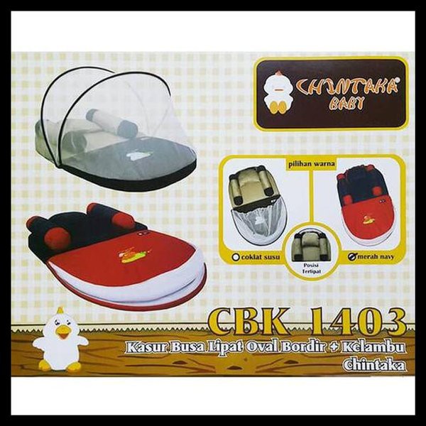 Chintaka Kasur Bayi Lipat Oval + Kelambu - Kasur Cintaka - Kasur Baby Chintaka - Kasur Bayi Lipat
