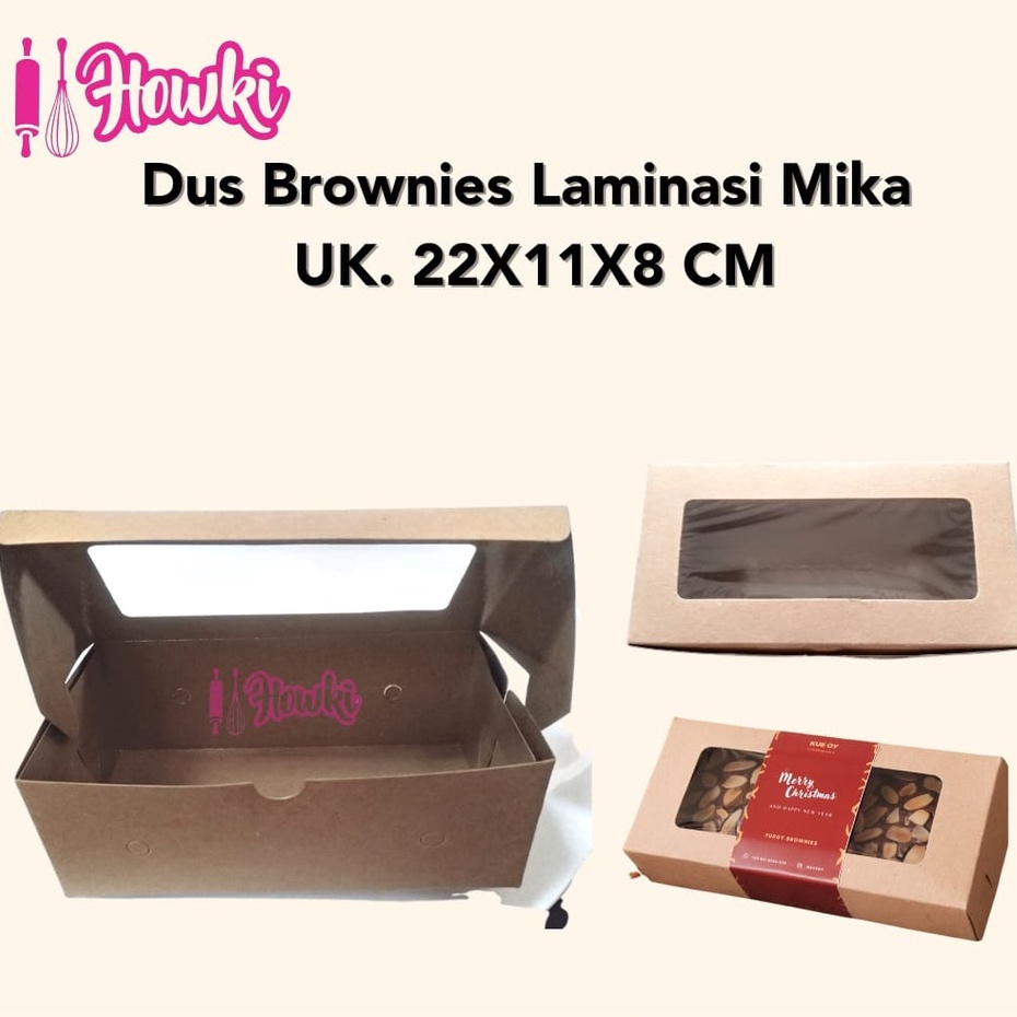 Jual Dus Kraft Brownies Laminasi 22x11x8cm 10pcspck Indonesiashopee Indonesia 7506