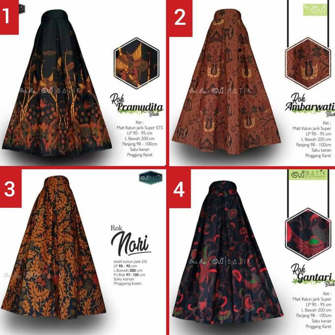 Rok Batik Wanita Bawahan Batik Klok Batik Panjang Syari Original