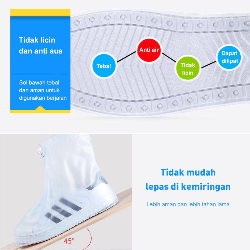 penutup Sepatu Hujan Anti Air cowok cewek ukuran S/M/L unisex