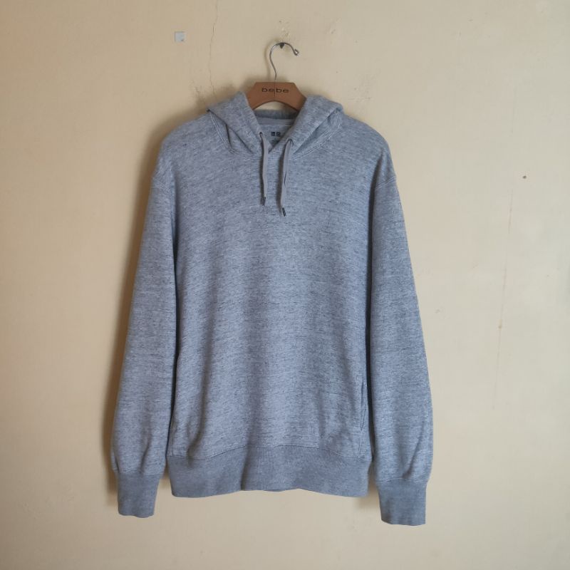 Hoodie Uniqlo Grey Second