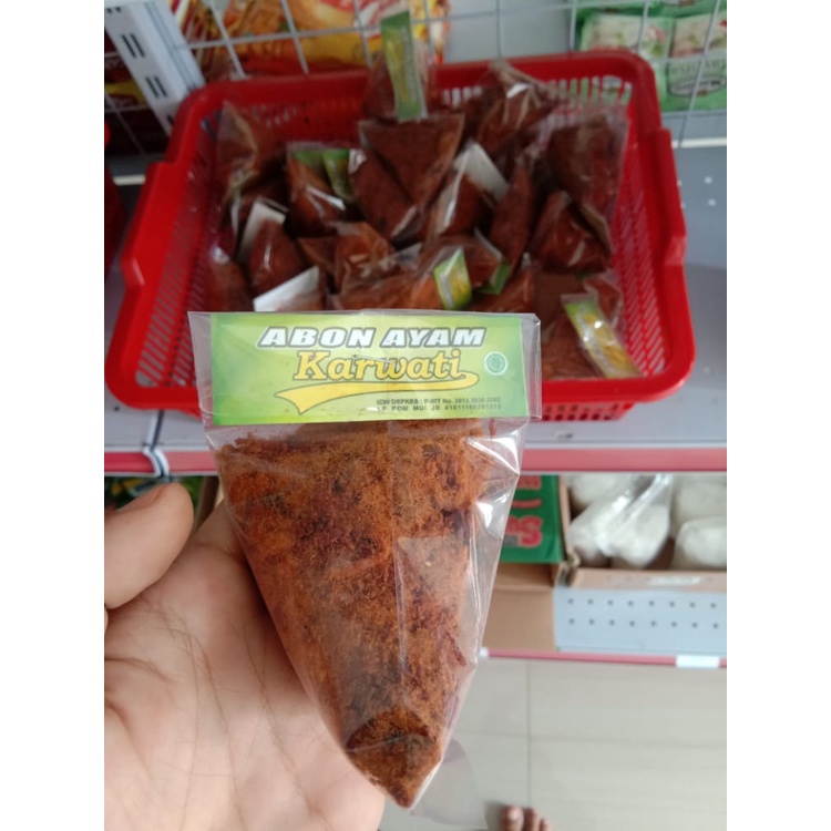 

abon ayam karwati original kemasan kerucut