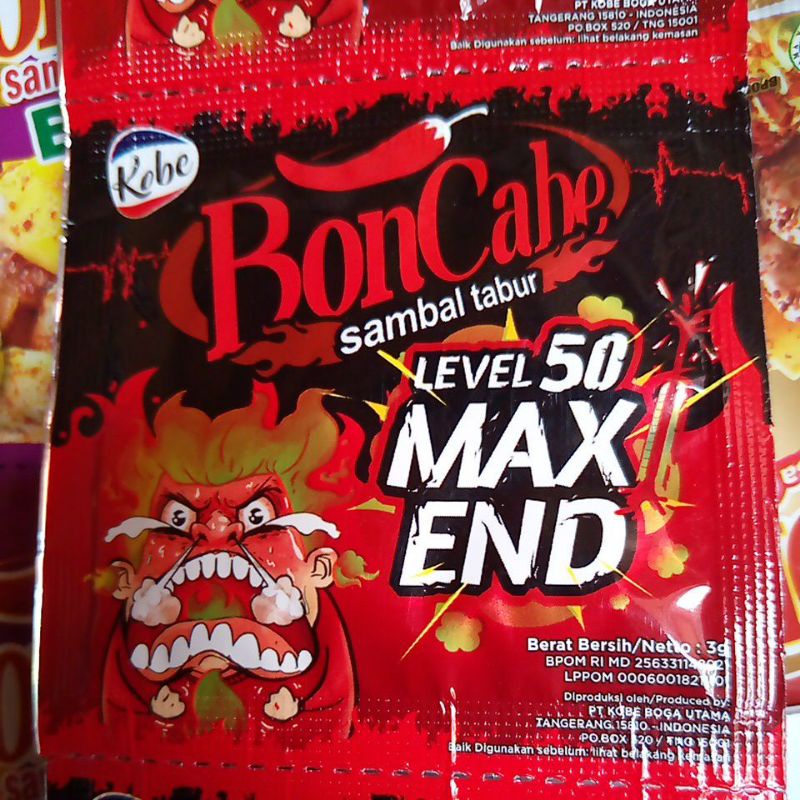 

Kobe Bon Cabe Boncabe Cabai Bubuk Sambal Tabur Level 50 Max End