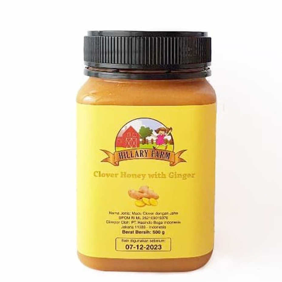 Hillary Farm - Clover Honey with Ginger 500 Gr