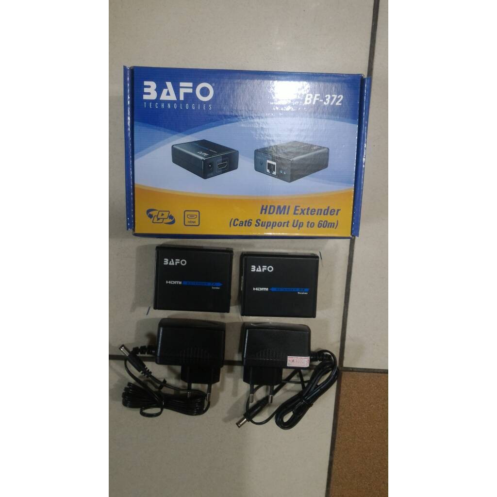 converter hdtv extender bafo cat5e dan cat6e up to 60 meter original
