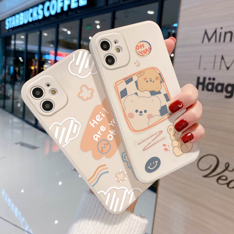 Soft Case TPU Motif Kartun Beruang Untuk Realme C25Y C21Y 9i 8i 7i 6i 5i 8 7 5 9 Pro Plus 8 Pro Plus 8 Pro C25 6s 5s C2 C3 50A C21 C15 C20 3011 C15