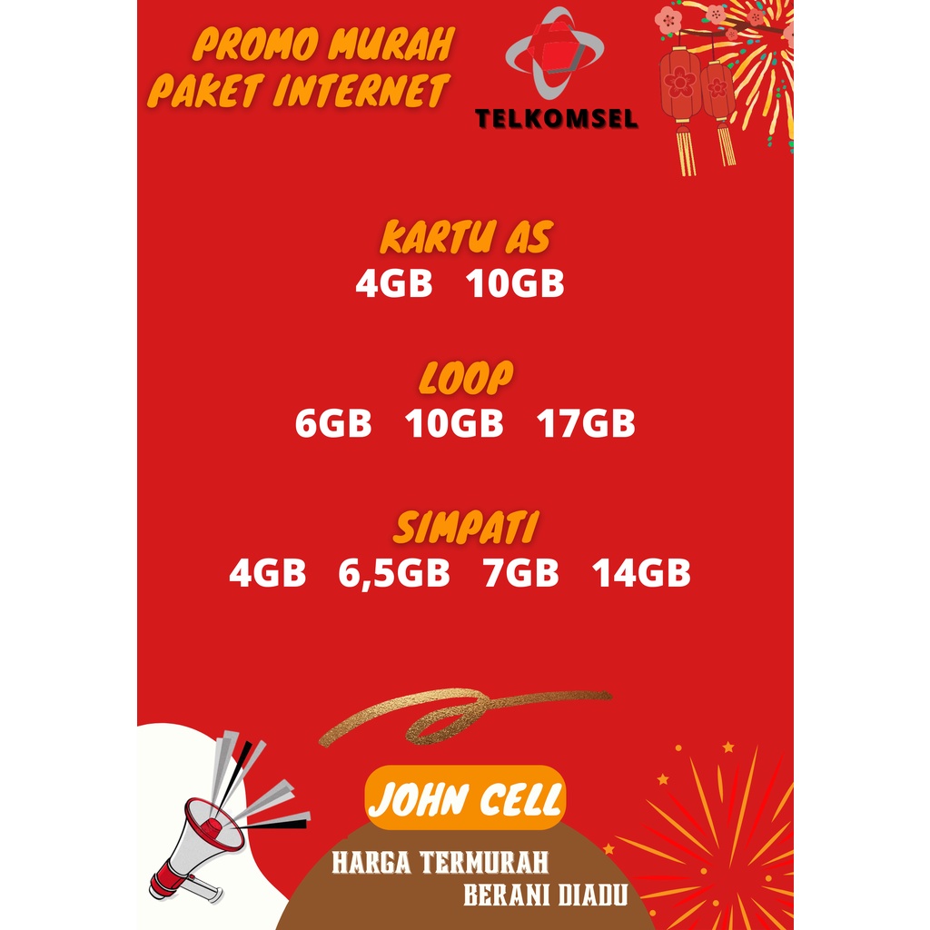 [PROMO MURAH] PAKET DATA INTERNET KUOTA TELKOMSEL SIMPATI AS LOOP OMG