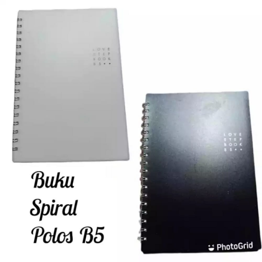 

BBS68 - BUKU CATATAN SPIRAL HARD COVER UKURAN B5 POLOS