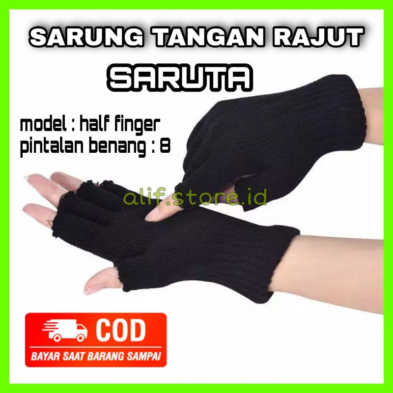 Gloves pria wanita half finger sarung tangan setengah jari sarung tangan motor sepeda gym fitness dl