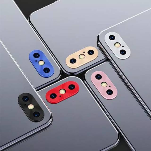 Tempered Glass Camera Iphone7 IPhone 8 Protective Metal Lens Ring