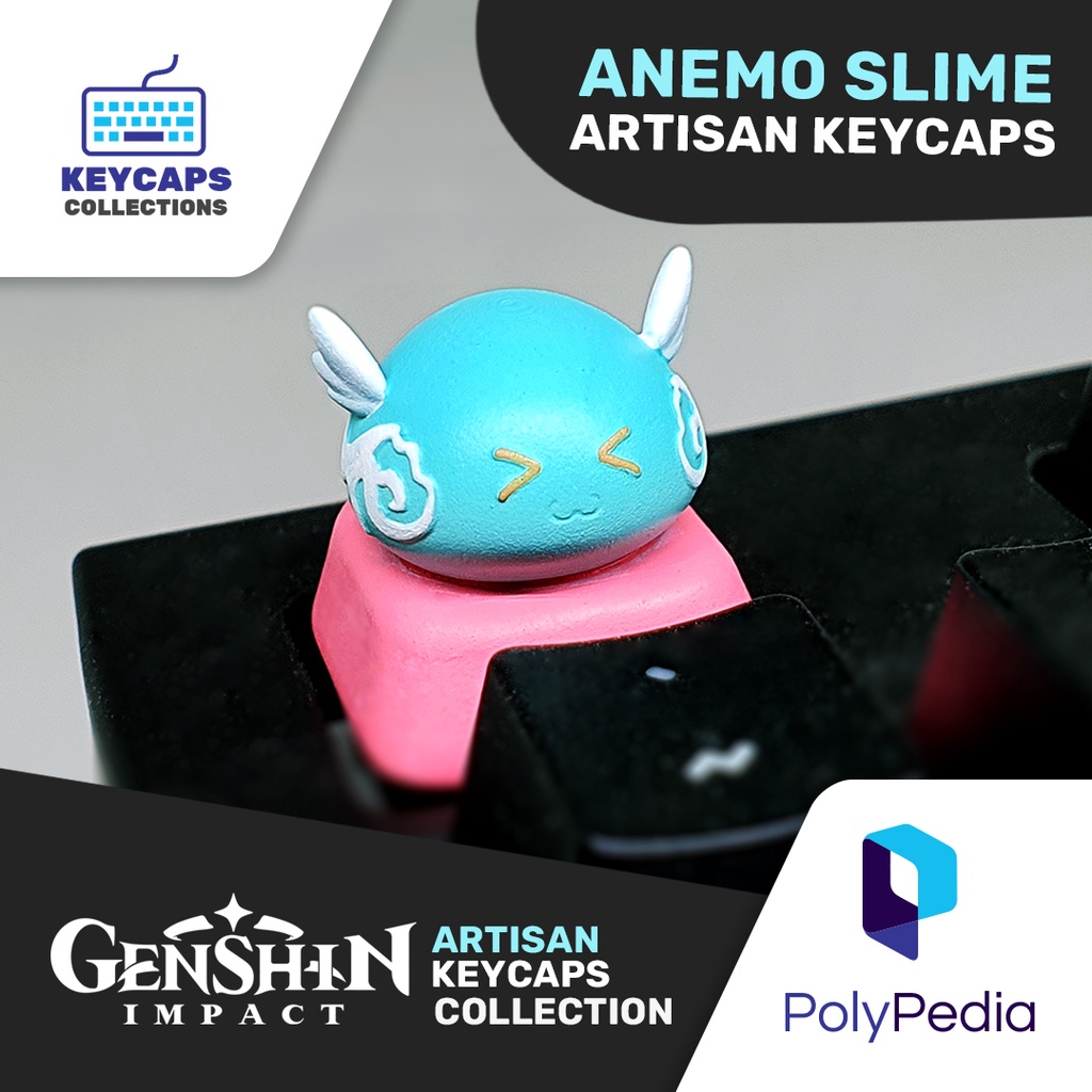 Anemo Slime Genshin Impact Artisan Keycap / Keycaps