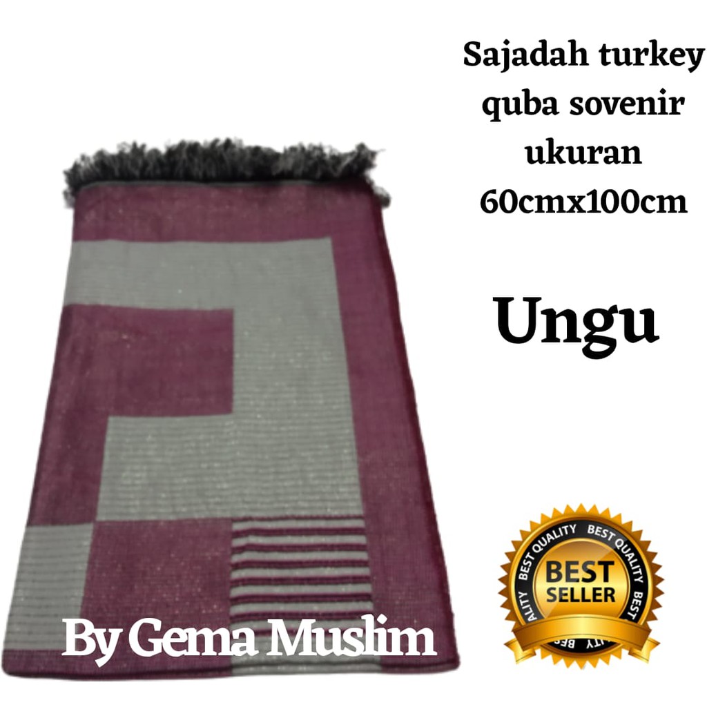 sajadah turky quba 60cmx100cm ungu