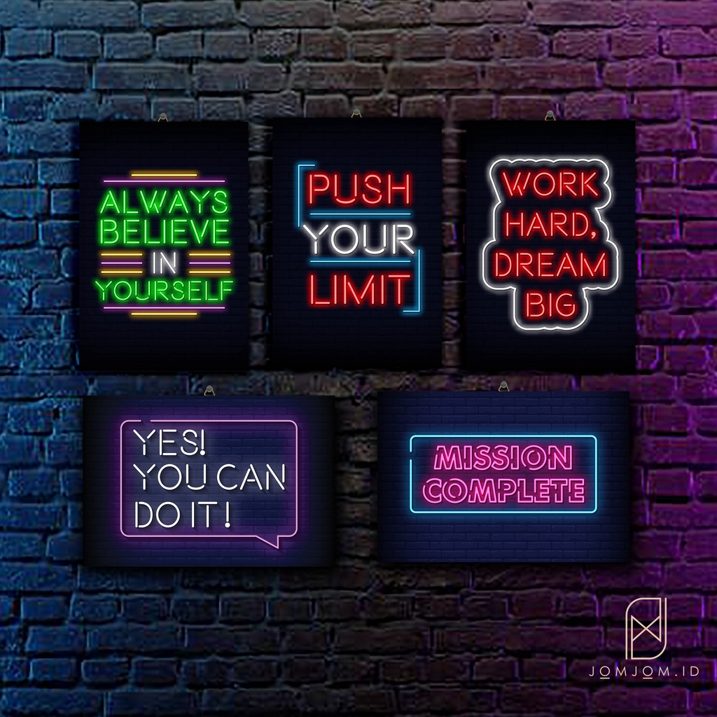 Poster kayu neon Hiasan dinding kamar tidur  Dekorasi dinding Kamar gamer quot text neon room gamers