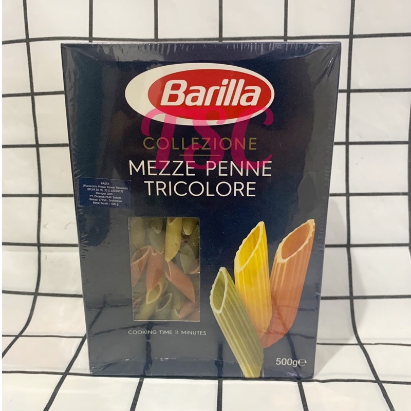 

Barilla Collezione Mezze Penne Tricolore 500gr / Pasta / Macaronni Mezze Penne Tricolore