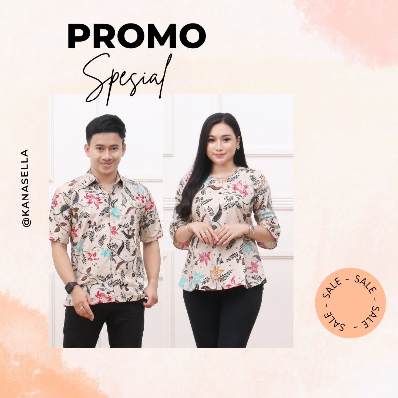 Batik Kopelan Batik Seragam Blouse Modern Resepsi Pernikahan Murah