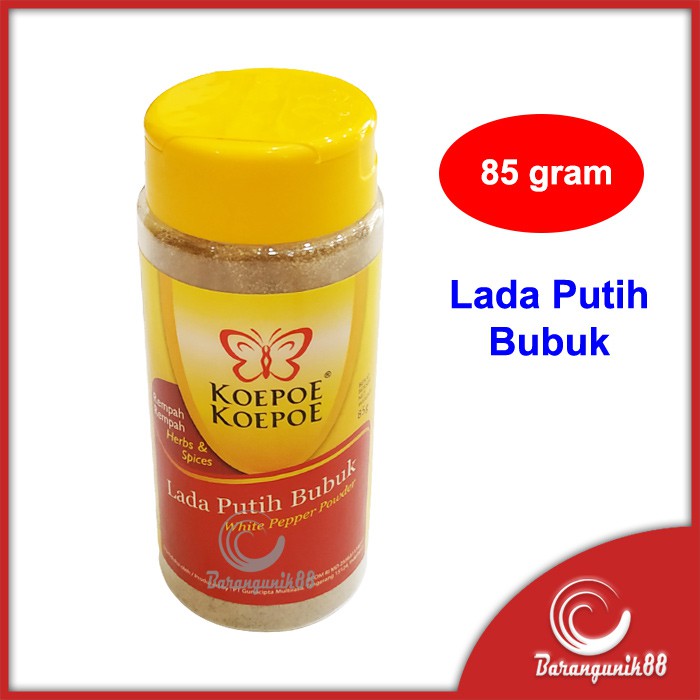 Koepoe Koepoe Lada Putih Bubuk 85 gram