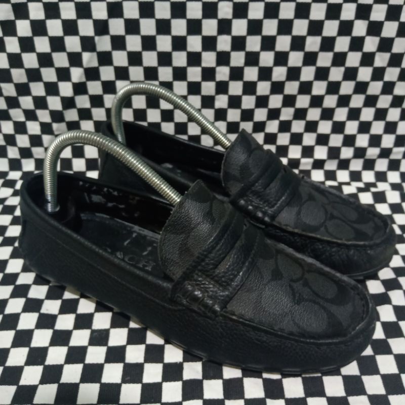 sepatu loafers shoes coach second bekas preloved