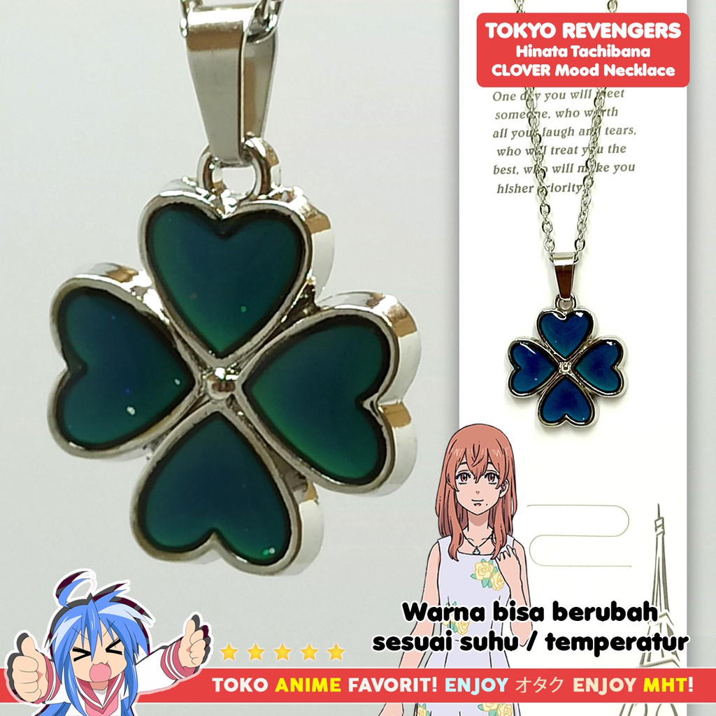 Kalung Anime Cosplay Tokyo Revengers Tachibana Hinata Hanagaki Takemichi Clover Semanggi Couple