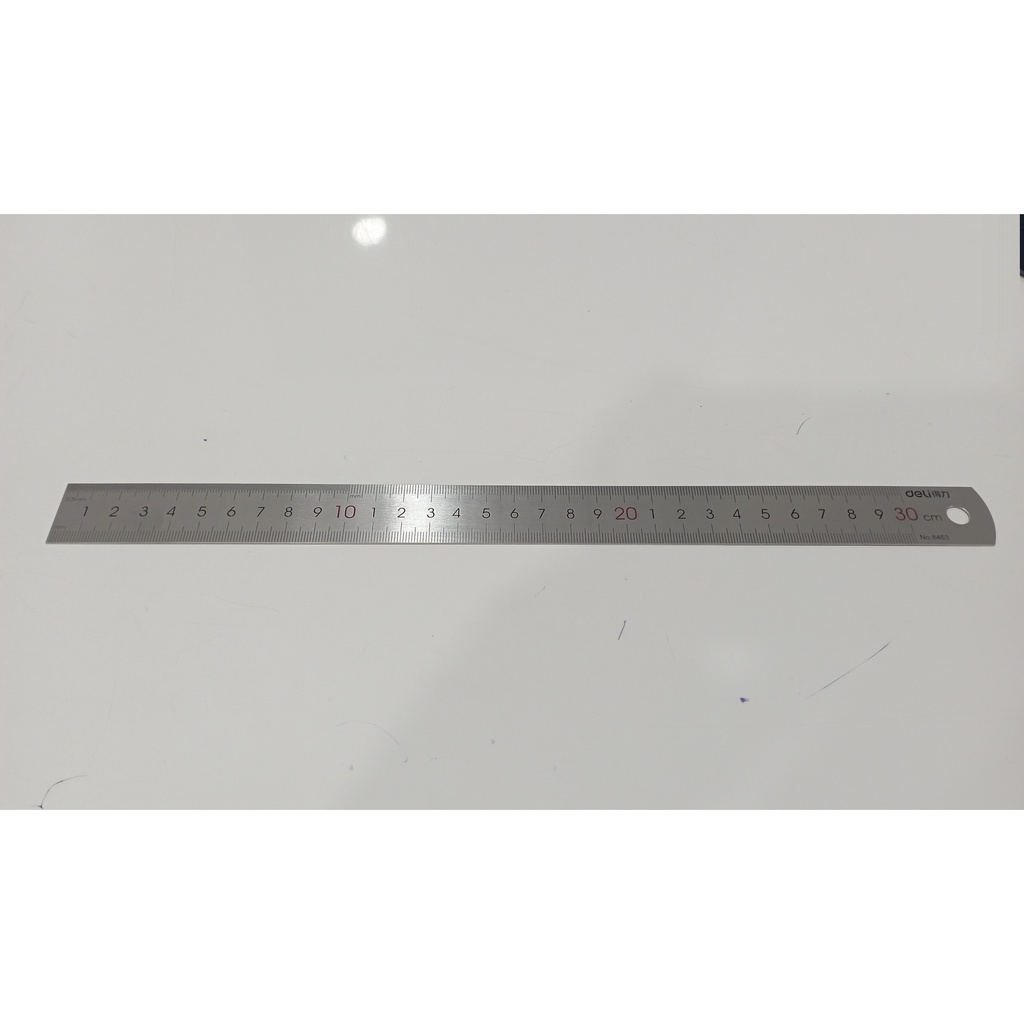 

Penggaris Besi 30 cm Stainless Steel Deli No. 8463