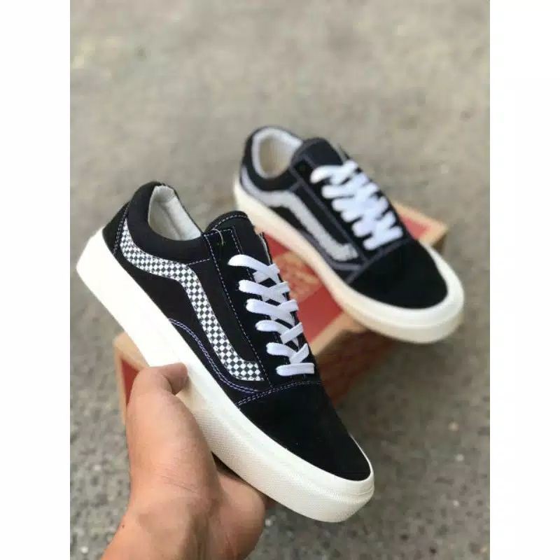 SEPATU VANS OLDSKOOL LIST  CHEKERBOARD WAFFLE DT BNIB MADE IN CHINA