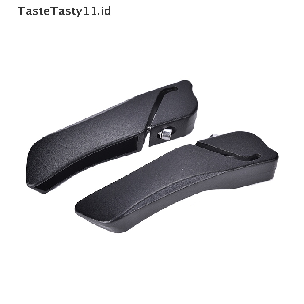 Tastetasty 2pcs Grip Stang Sepeda Gunung Bahan Aluminum alloy Warna Hitam