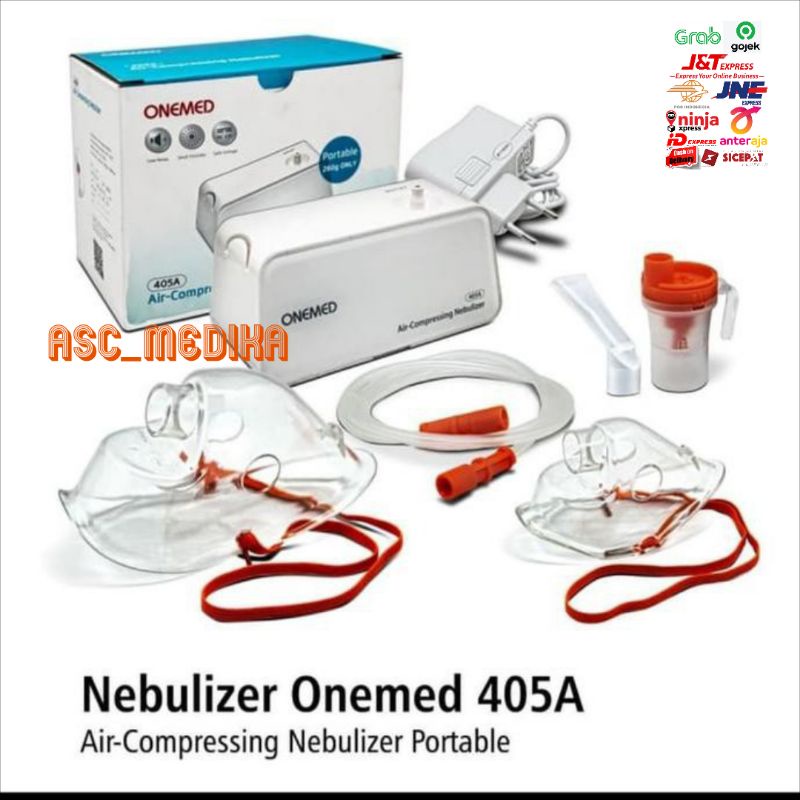 Nebulizer 405A Onemed / Alat Nebulizer Onemed 405 A Lengkap Fullset