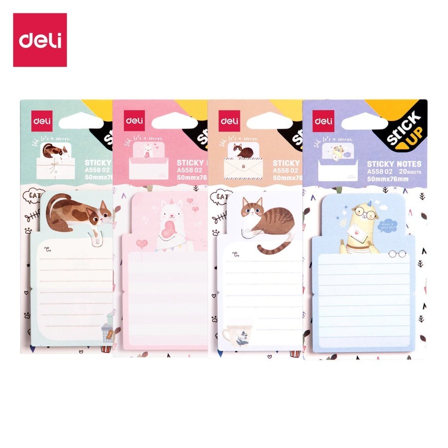 

Deli | Sticky Note Sticky UP | 50 x 76 mm | EA55802