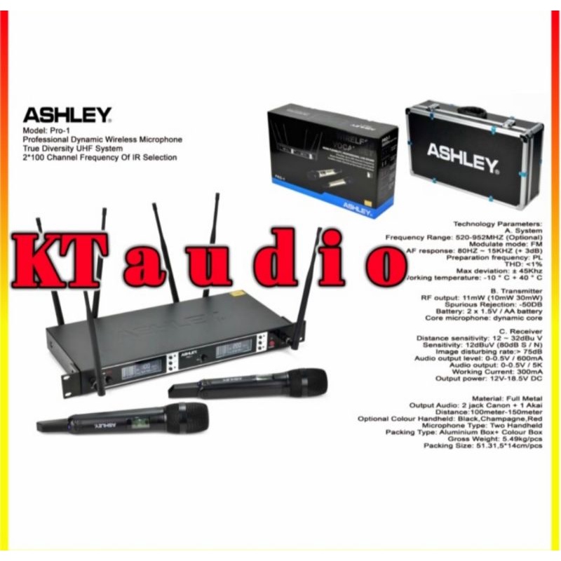 mic wireless ashley pro handled uhf