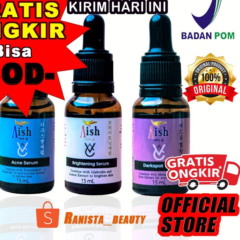 ✷ BISA  AISH SERUM KOREA | SERUM AISH KOREA ORIGINAL ACNE |BRIGHTENING |DARKSPOT 100% ☄