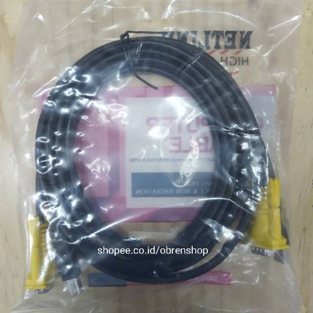 KABEL KVM USB 3 METER MALE TO MALE NETLINE