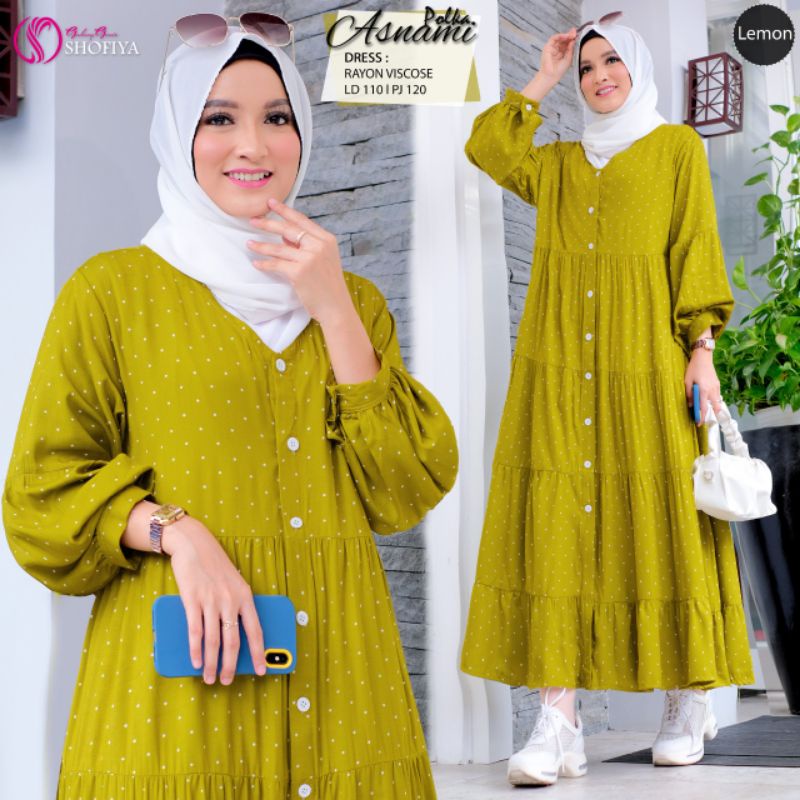 ASNAMI POLKA MIDI ORIGINAL BY SHOFIYA (REAL PICT ORI BERLABEL SHOFIYA)