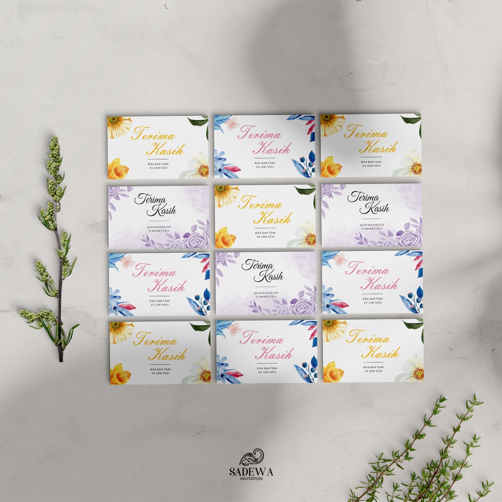 Kartu Souvenir atau Thank You Card atau VIP Card