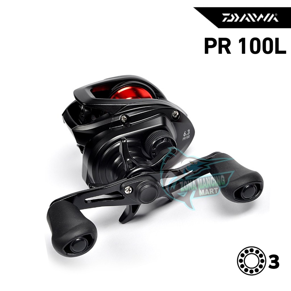 Reel Baitcasting DAIWA PR 100L | Left Handle | Ratio 6.3:1 | Garansi | Terbaru