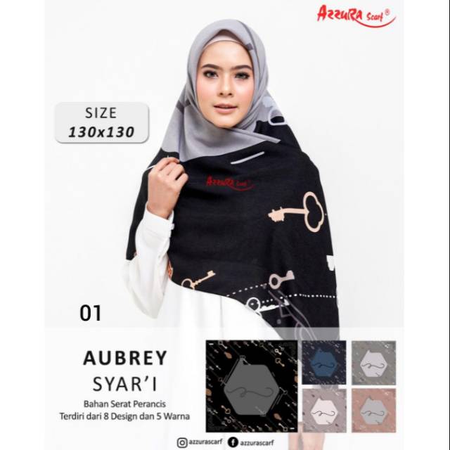 Hijab Syar'i Aubrey by Azzura Scarf