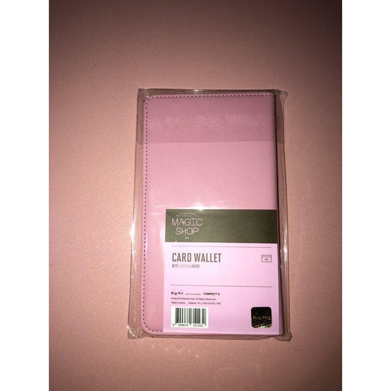 ORI BTS Official Card Wallet Japan Fanmeeting 2019 Muster 5th Magic Shop Dompet Kartu Pink