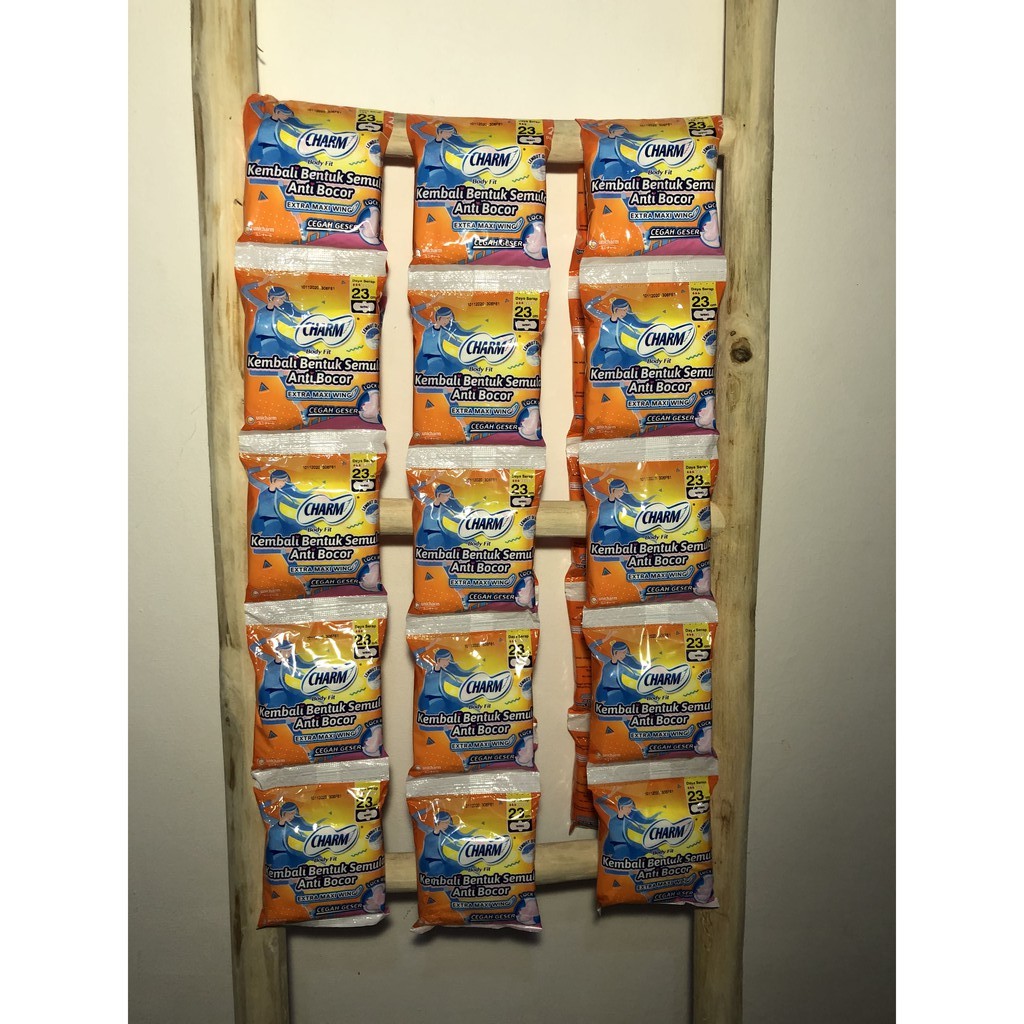 Charm Pembalut Body Fit 23Cm Wing Isi 20 Pads Softex Charm Wanita Extra Maxi Anti Bocor Softek Unicharm Original Ekonomis Kembali Bentuk Semula