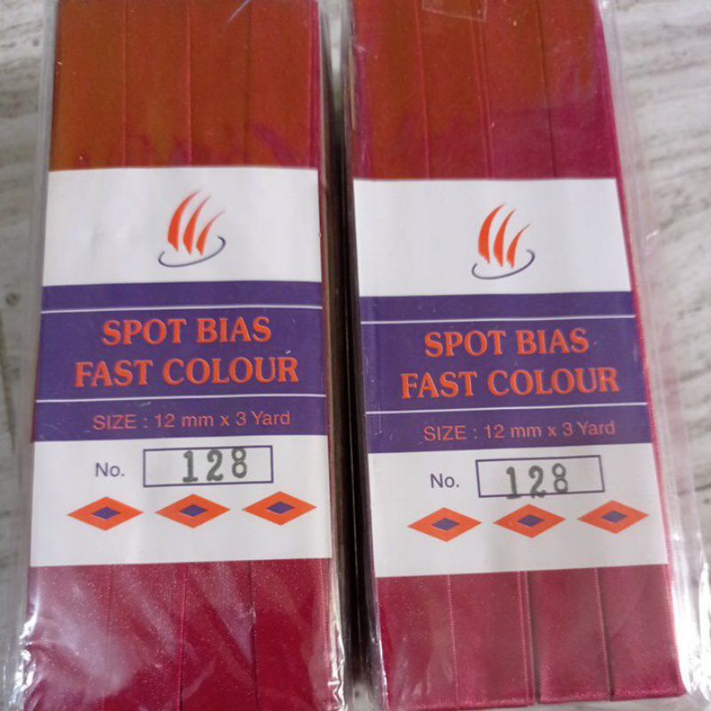 BISBAN SATIN POLOS 1,2 cm