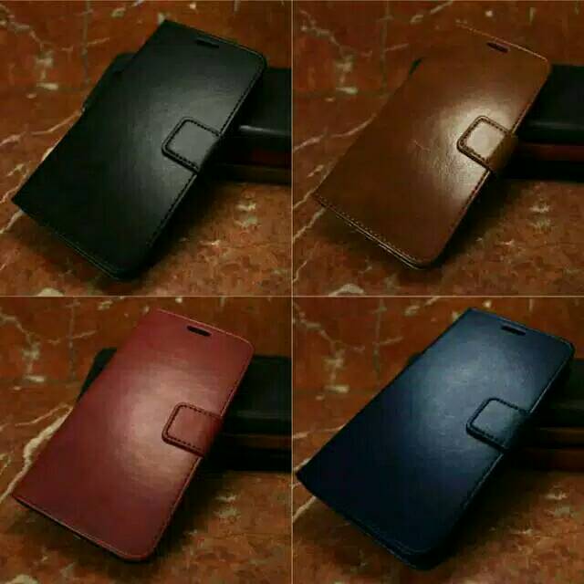 Terbaru !!! Leather case kulit flip cover casing Vivo V9