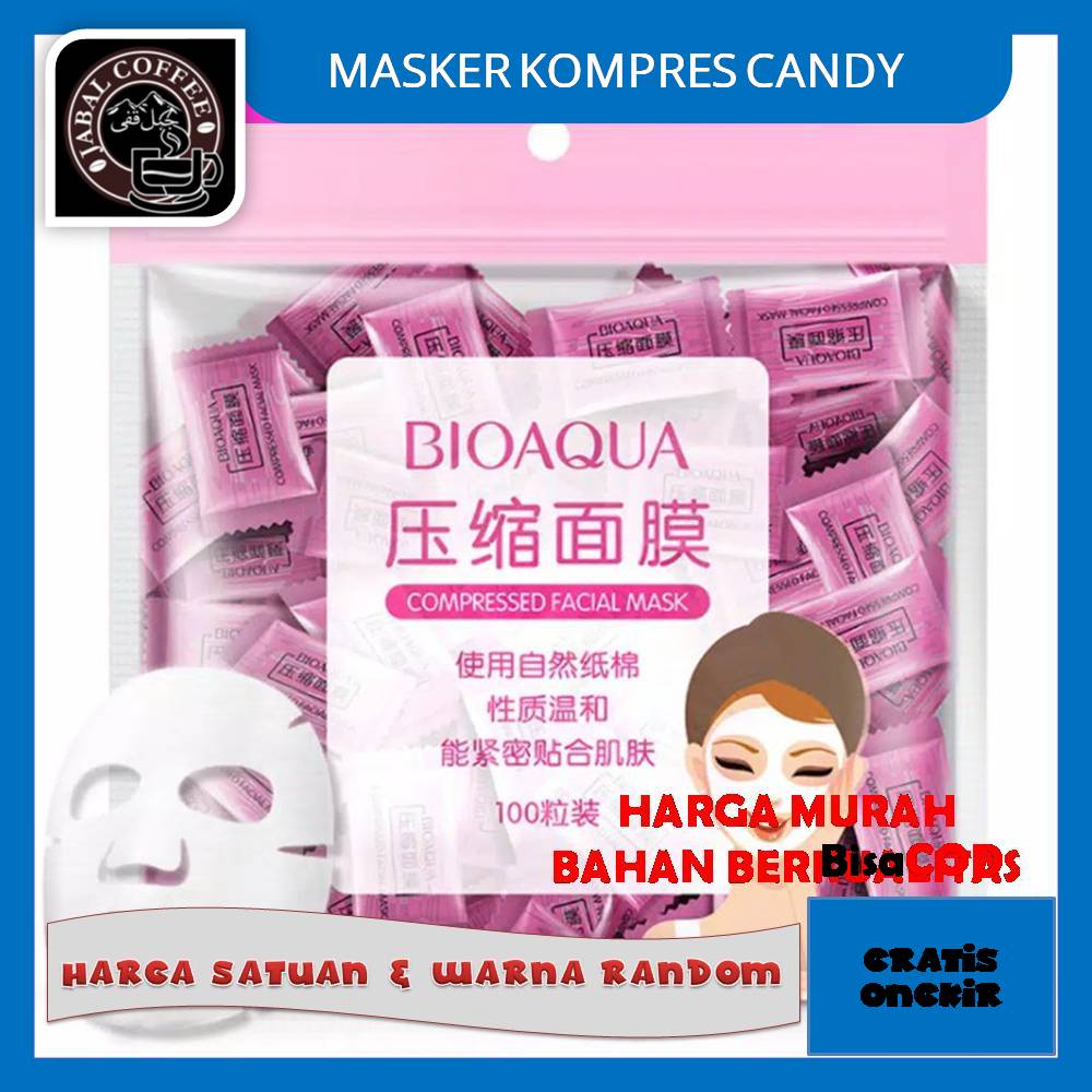 Masker Kompres Non Moven / Compress Mask / Masker Wajah Bioaqua Candy / Masker Permen Kode 015