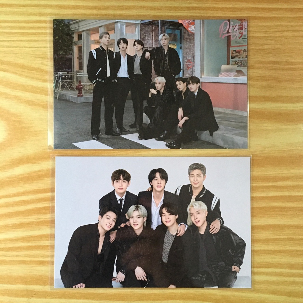 OFFICIAL BTS GROUP POSTCARD FROM HOODIE PERMISSION TO DANCE PTD SET