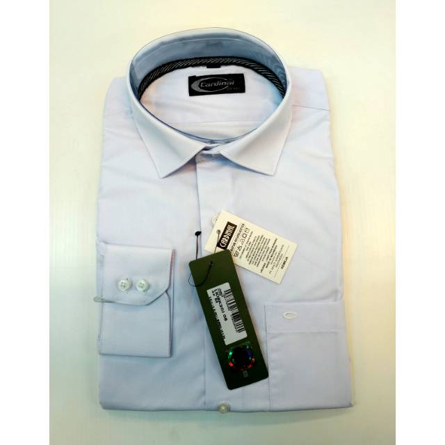 CARDINAL Original Kemeja Formal Slimfit Pria Panjang Putih LKI8K20